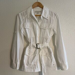 Y2K Tommy Hilfiger Belted Cargo Jacket Vintage Downtown Gorpcore